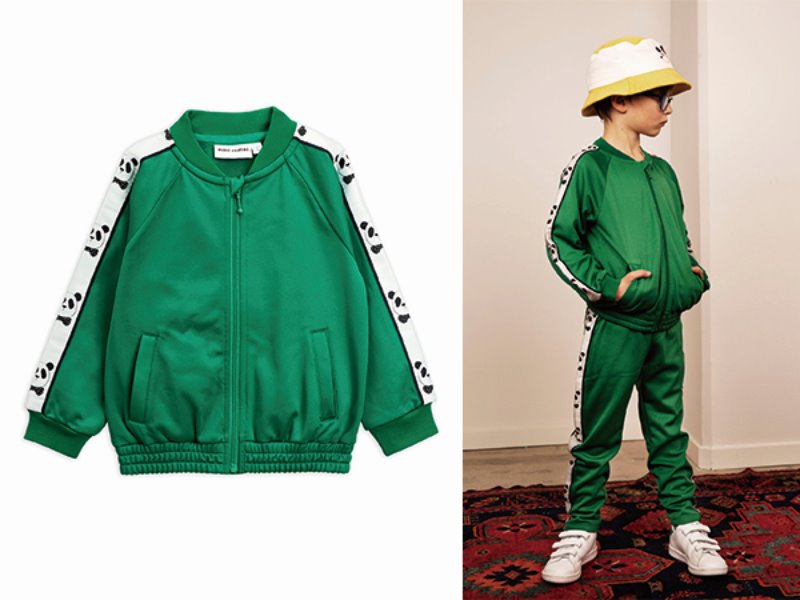 [mini rodini] Panda wct jacket-limited edition-Green
