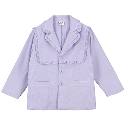 [beauloves] Orchid Frill Detail Corduroy Tailored Jacket