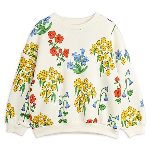 [minirodini] Snow flowers aop sweatshirt - Offwhite