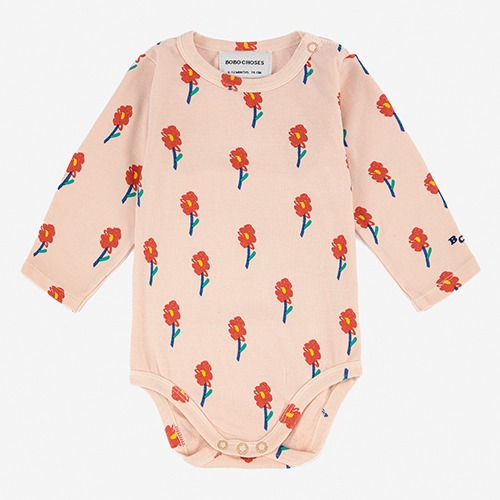 [bobochoses] Flowers all over long sleeve body - BABY