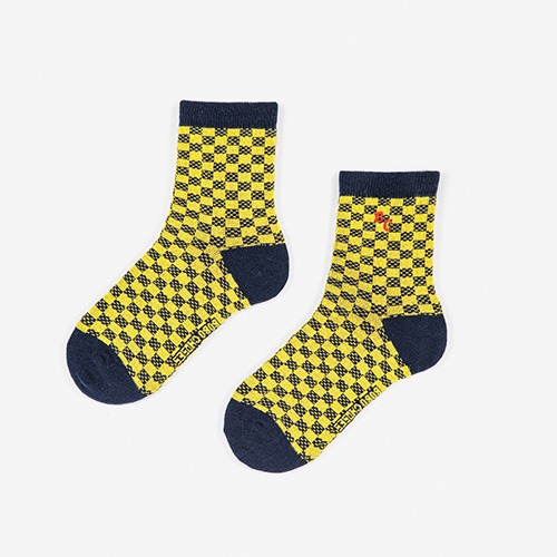 [bobochoses] Vichy short socks - KID