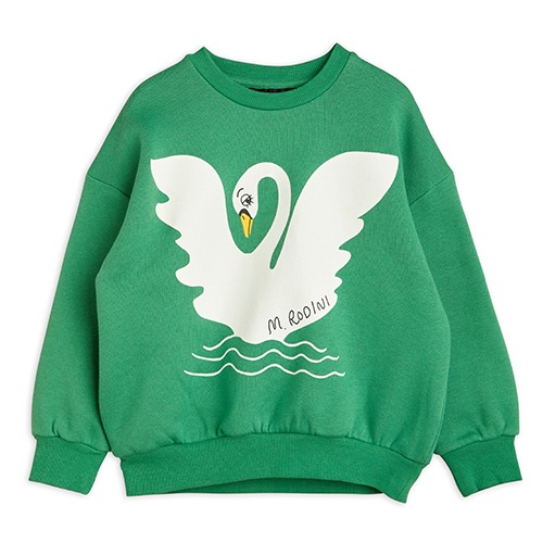 [minirodini] Swan sp sweatshirt - Green