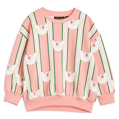 [minirodini] Swan aop sweatshirt - Pink