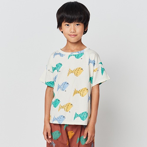 [bobochoses] Multicolor Fish all over T-shirt - KID