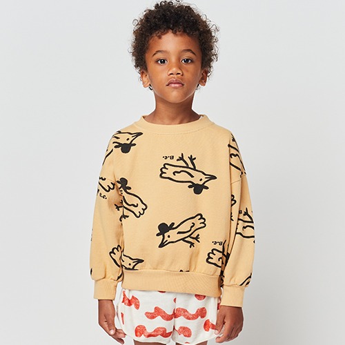 [bobochoses] Mr Birdie all over sweatshirt - KID