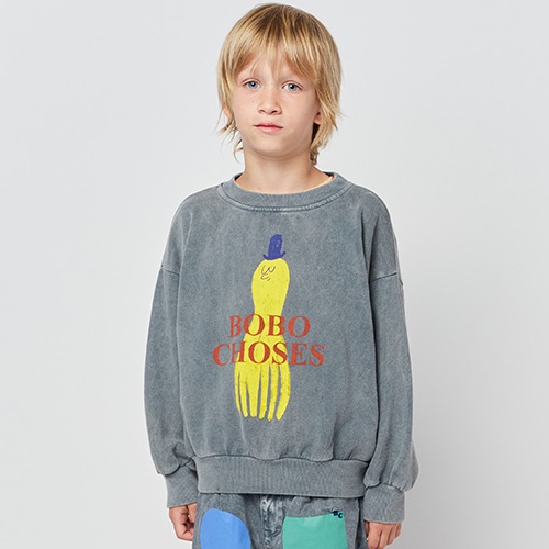 [bobochoses] Yellow Squid sweatshirt - KID