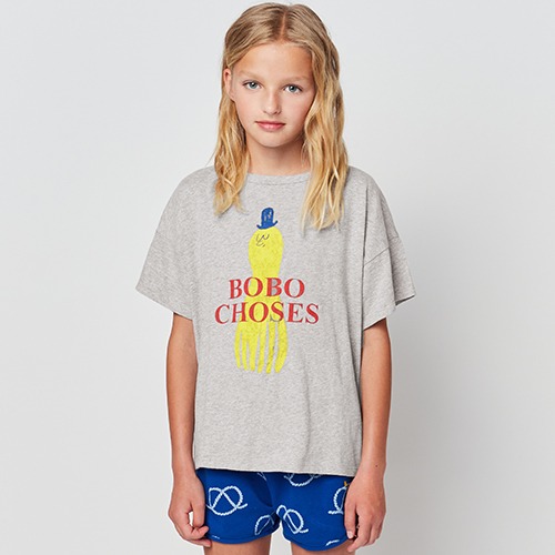 [bobochoses] Yellow Squid T-shirt - KID
