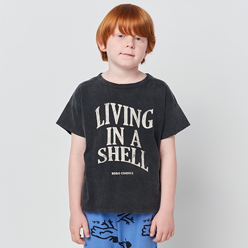 [bobochoses] Living In A Shell T-shirt - KID