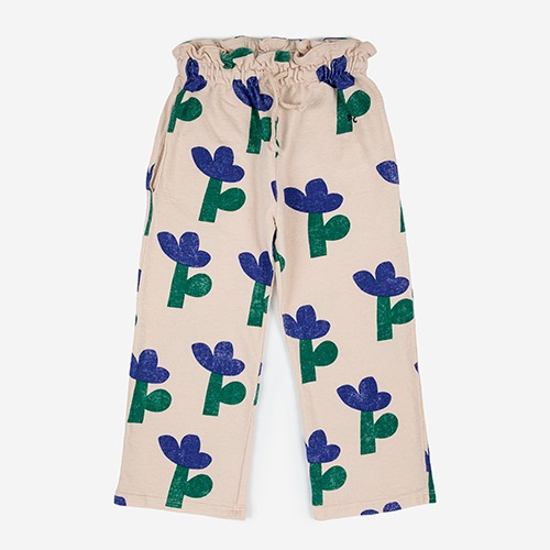 [bobochoses] Sea Flower all over gathered jogging pants - KID