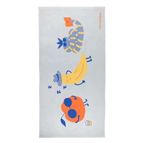 [tinycottons] LEISURE TOWEL - washed blue