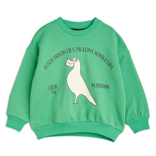[minirodini] Pigeons sp sweatshirt - Green
