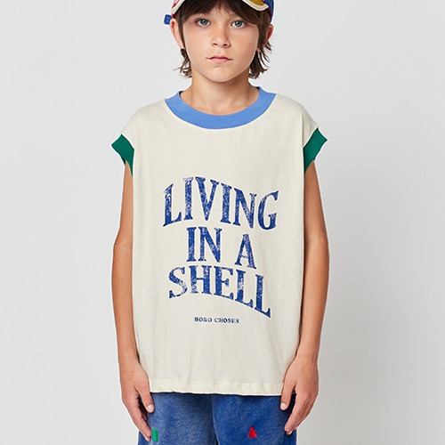 [bobochoses] Living In A Shell tank top - KID