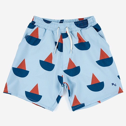 [bobochoses] Sail Boat all over swim bermuda shorts - KID