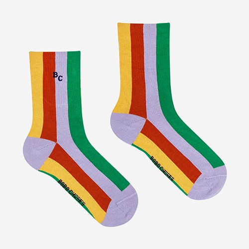 [bobochoses] Color Stripes long socks - ACC. KID
