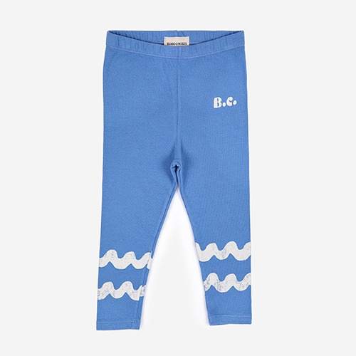 [bobochoses] Waves blue leggings - BABY