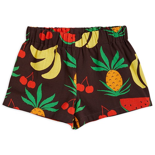 [minirodini] Fruits aop woven shorts - Brown