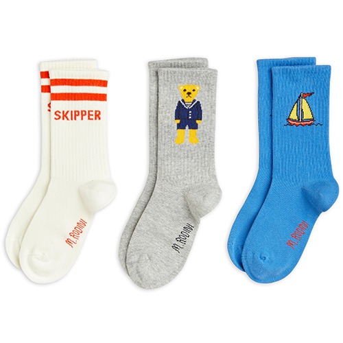 [minirodini] Skipper 3-pack socks - Multi