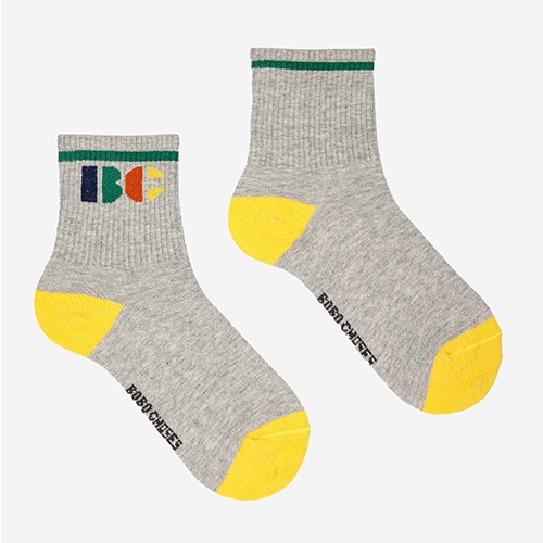 [bobochoses] Multicolor BC short socks