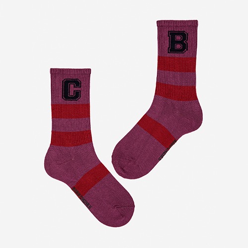 [bobochoses] BC Striped long socks
