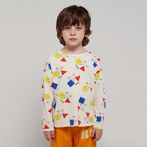 [bobochoses] Crazy Bicy all over long sleeve T-shirt