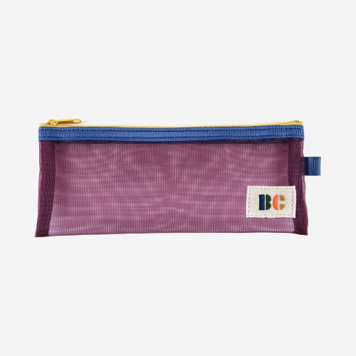 [bobochoses] Color Block purple pencil case