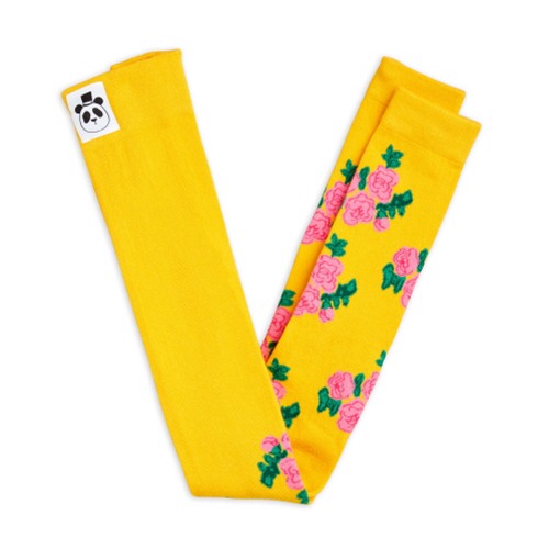 [minirodini] Roses aop 1-pack leggings - Yellow